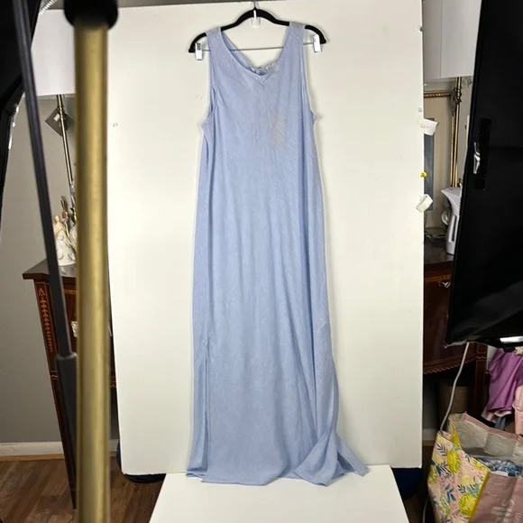 best wedding dresses for a beach wedding ROVE Linen-Cotton Midi Dress - Back Ties main image 0